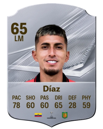 Díaz 65 Silver LM FC 27 card