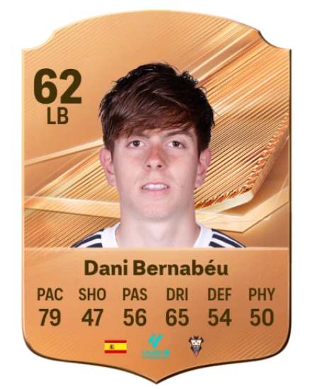 Dani Bernabéu 62 Bronze LB FC 27 card