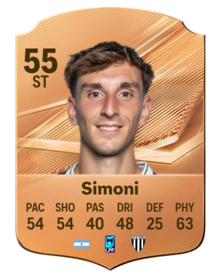 Simoni 55 Bronze ST FC 27 card