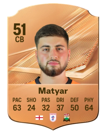 Matyar 51 Common CB FC 26 card