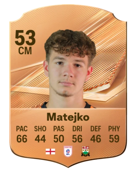 Matejko 53 Bronze CM FC 27 card