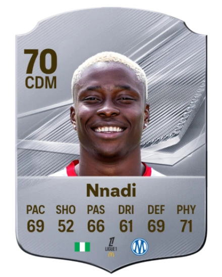 Nnadi 70 Silver CDM FC 27 card