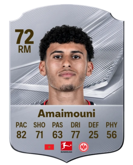 Amaimouni 72 Silver RM FC 27 card