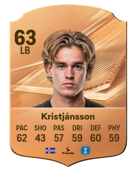 Kristjánsson 63 Bronze LB FC 27 card