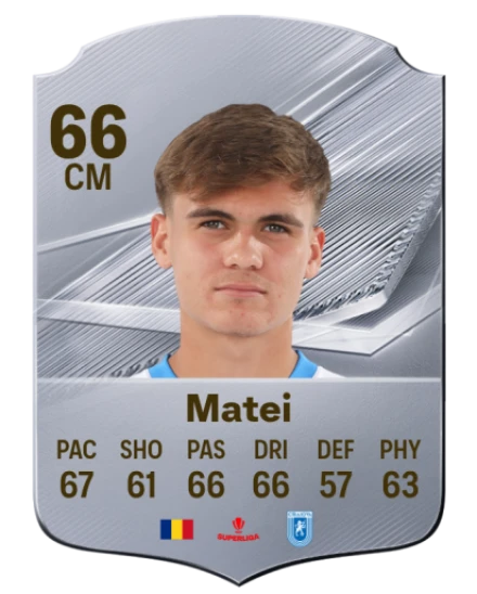 Matei 66 Silver CM FC 27 card