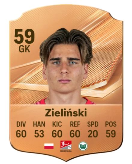 Zieliński 59 Bronze GK FC 27 card