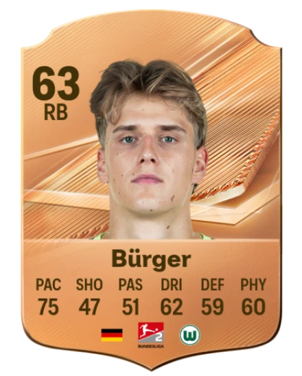 Bürger 63 Bronze RB FC 27 card