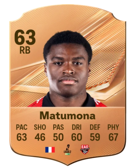 Matumona 63 Bronze RB FC 27 card