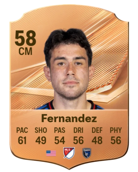 Fernandez 58 Common CM FC 26 card