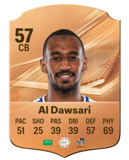 Al Dawsari 57 Bronze CB FC 27 card