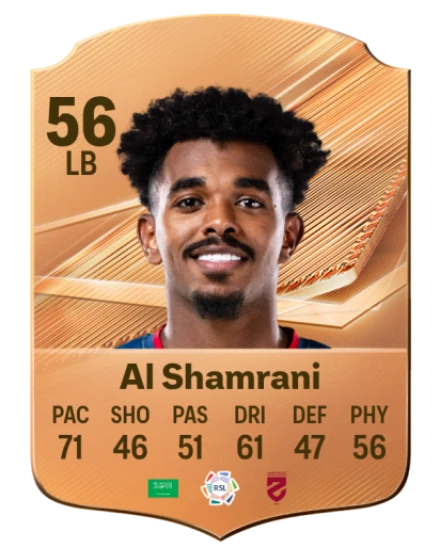 Al Shamrani 56 Bronze LB FC 27 card