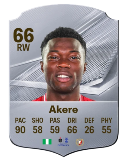 Akere 66 Silver RW FC 27 card