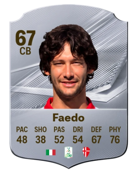 Faedo 67 Silver CB FC 27 card
