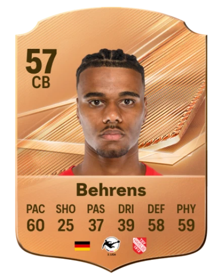 Behrens 57 Bronze CB FC 27 card