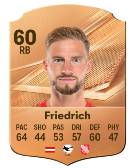 Friedrich 60 Bronze RB FC 27 card