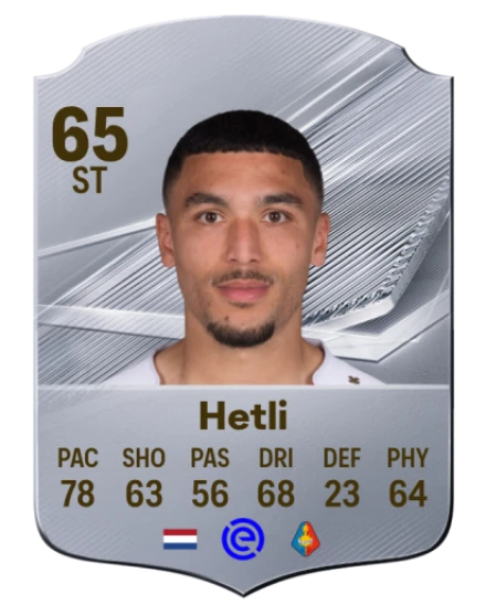 Hetli 65 Rare ST FC 26 card