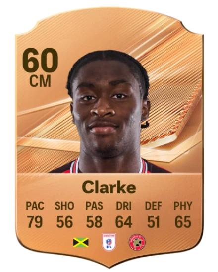 Clarke 60 Common CM FC 26 card