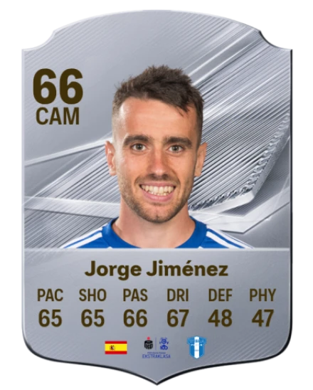 Jorge Jiménez 66 Common CAM FC 26 card