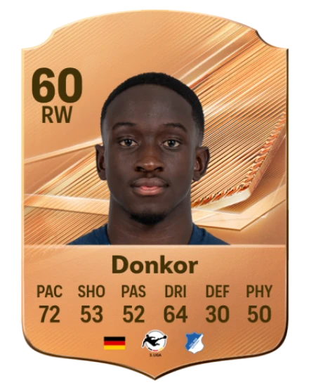 Donkor 60 Rare RW FC 26 card