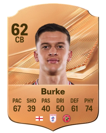 Burke 62 Common CB FC 26 card