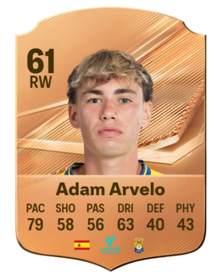 Adam Arvelo 61 Bronze RW FC 27 card