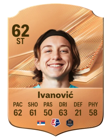 Ivanović 62 Bronze ST FC 27 card