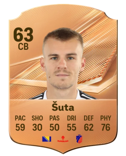 Šuta 63 Bronze CB FC 27 card