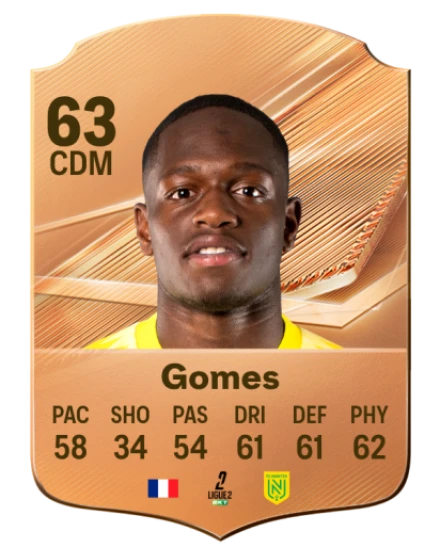 Gomes 63 Bronze CDM FC 27 card