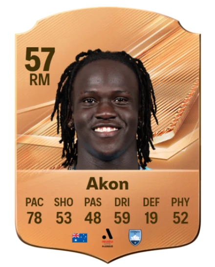 Akon 57 Common RM FC 26 card