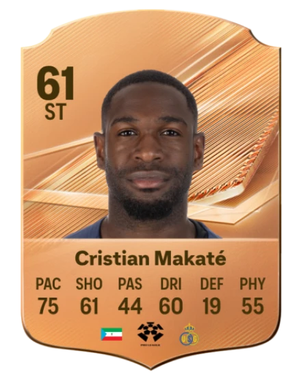 Cristian Makaté 61 Rare ST FC 26 card