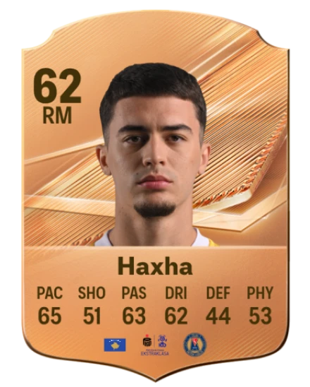 Haxha 62 Bronze RM FC 27 card