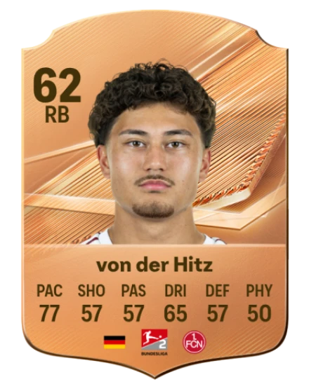 von der Hitz 62 Rare RB FC 26 card