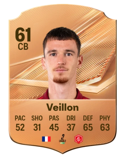 Veillon 61 Bronze CB FC 27 card