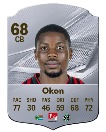 Okon 68 Silver CB FC 27 card