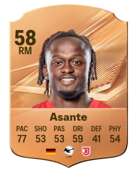 Asante 58 Bronze RM FC 27 card