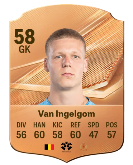 Van Ingelgom 58 Bronze GK FC 27 card