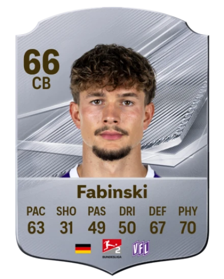 Fabinski 66 Silver CB FC 27 card