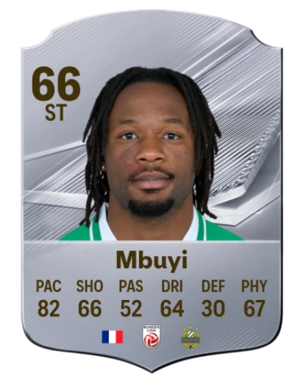 Mbuyi 66 Silver ST FC 27 card