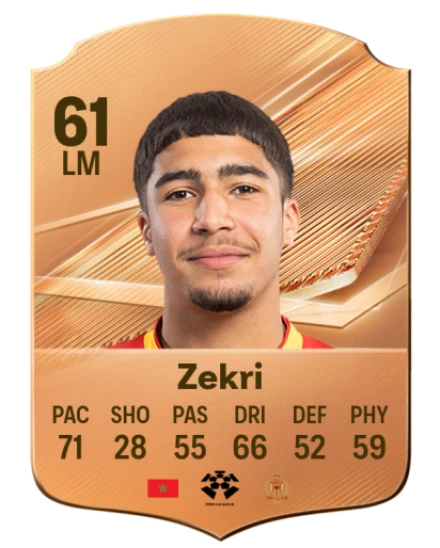 Zekri 61 Bronze LM FC 27 card