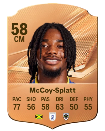 McCoy-Splatt 58 Bronze CM FC 27 card