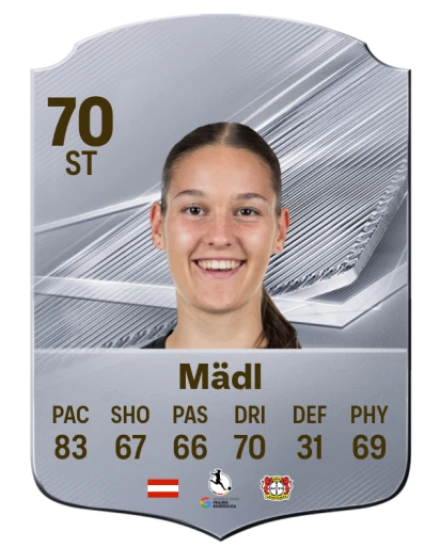 Mädl 70 Silver ST FC 27 card