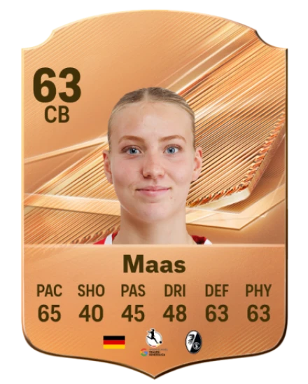 Maas 63 Bronze CB FC 27 card