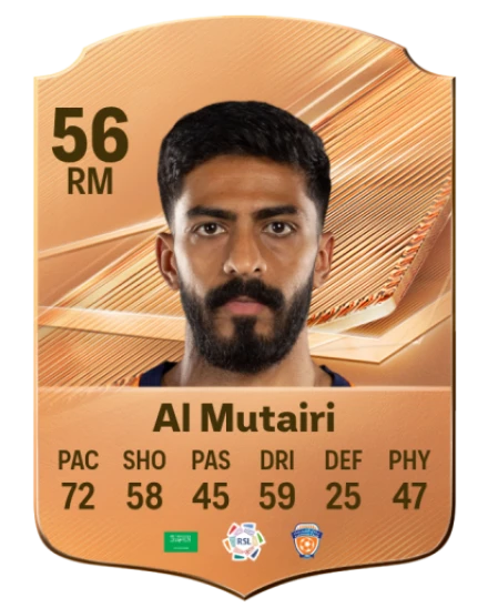 Al Mutairi 56 Bronze RM FC 27 card