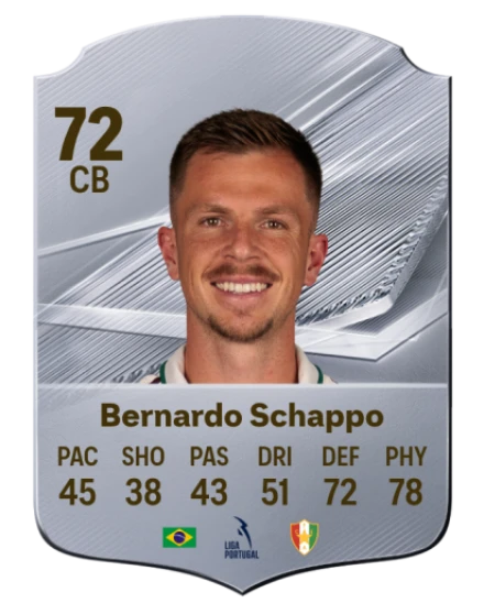 Bernardo Schappo 72 Common CB FC 26 card