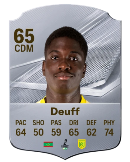 Deuff 65 Rare CDM FC 26 card