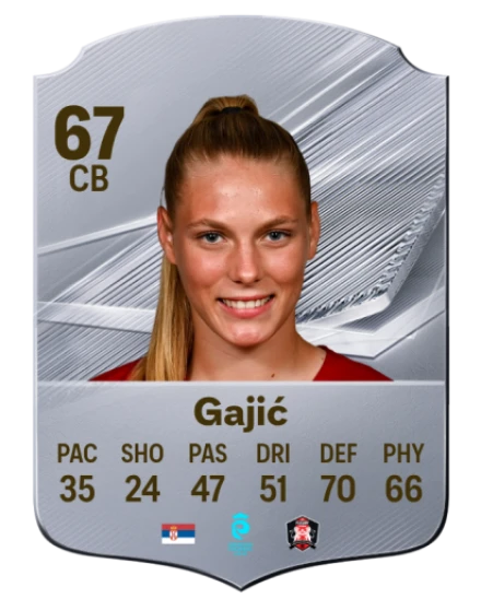 Gajić 67 Silver CB FC 27 card
