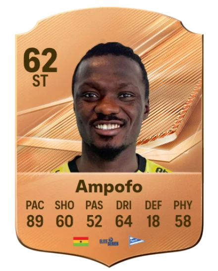 Ampofo 62 Bronze ST FC 27 card