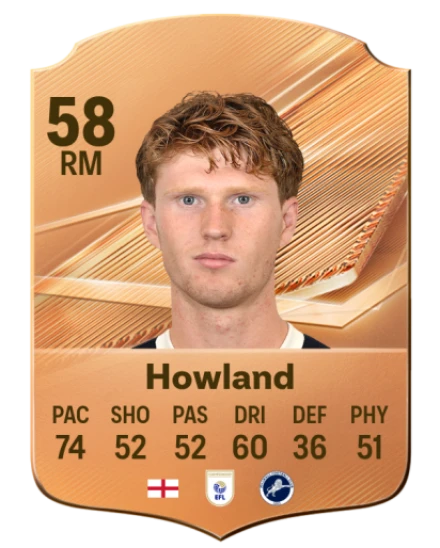 Howland 58 Bronze RM FC 27 card