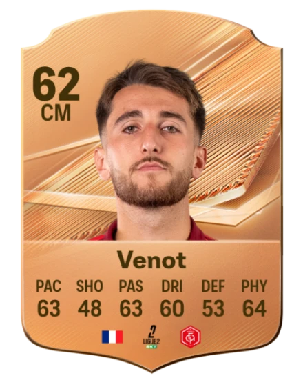 Venot 62 Bronze CM FC 27 card
