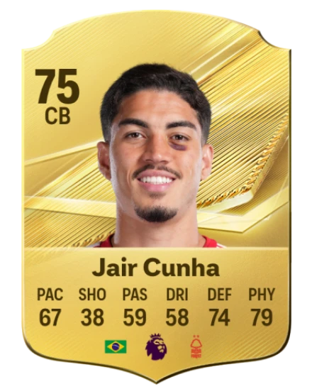 Jair Cunha 75 Gold CB FC 27 card